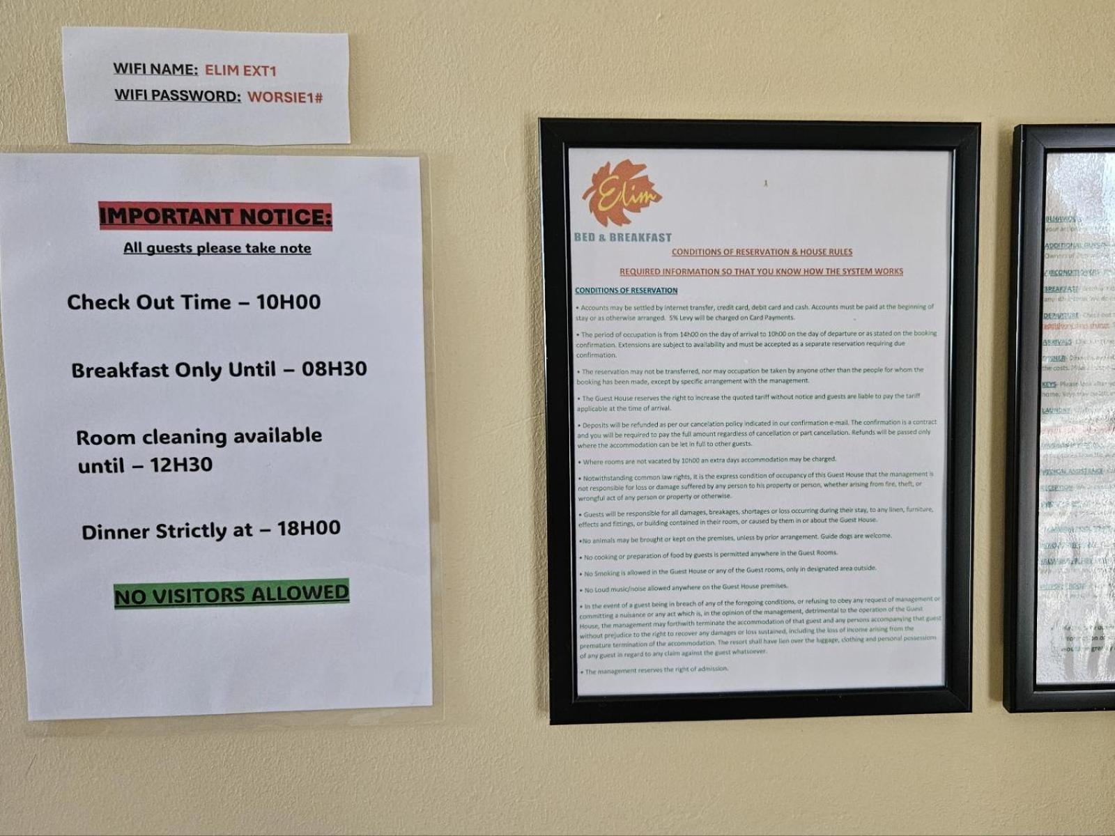 Bed & Breakfast Elim Cape Town